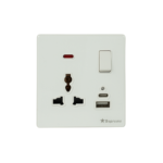 3Pin Socket With Switch & Double USB