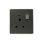 15A Round Socket With Switch